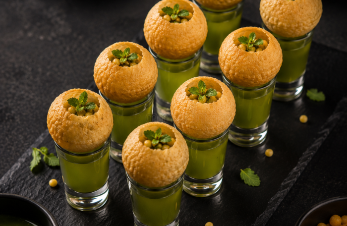 Vodka Paani Poori Shots